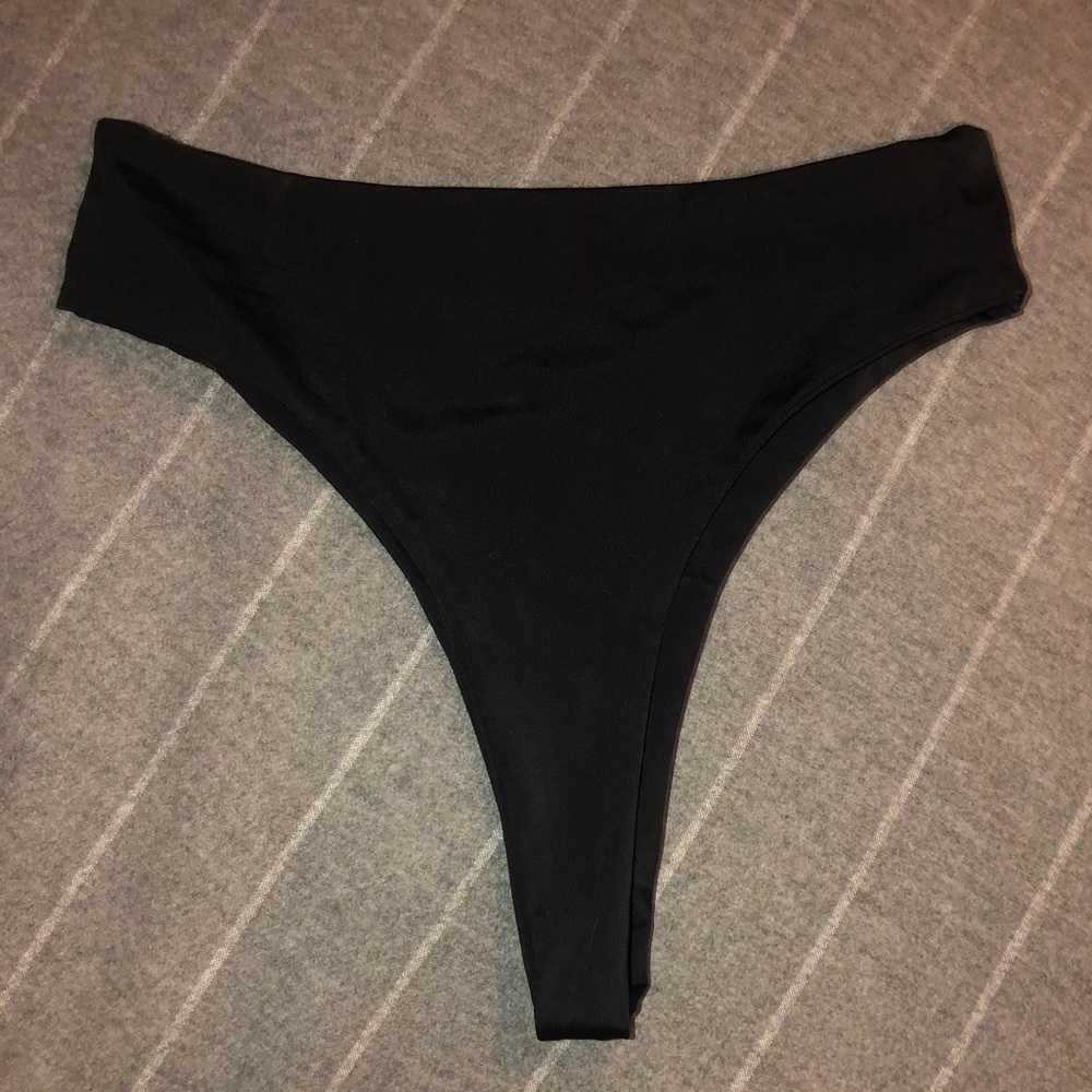 COPY - Disruptive Youth Black Thong Swim Bottom